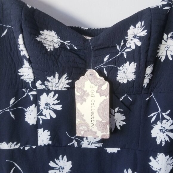 NWT BOG Collective Dress Size M Floral Band Of Gypsies Country Prairie Feminine - Picture 4 of 4